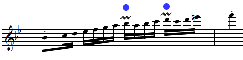 譜例05 ベートーベンのピアノソナタ11番より